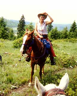 Beate on a Ride