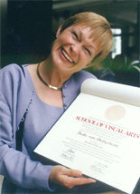 Beate and her Diploma