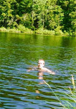 Java goes swimming