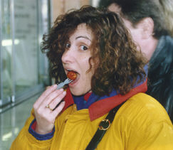 Sylvia Eats Curry Wurst